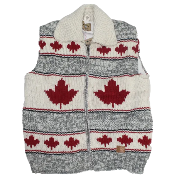 100% Wool Nordic Vest for men and women. Fleece Lining. Handmade in Nepal.