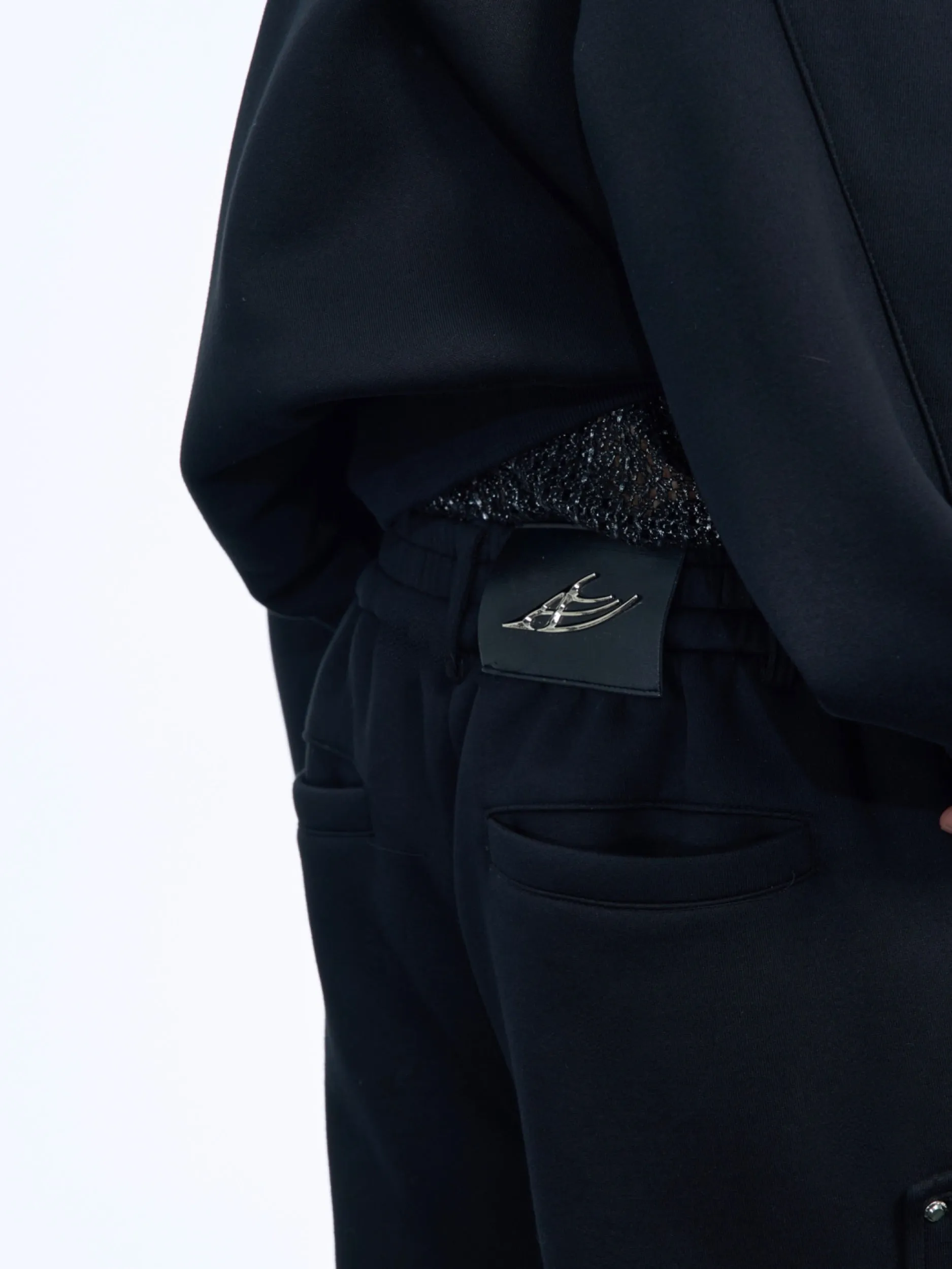 【24s Dec】Deconstructed Pleated Metal Button Straight Leg Casual Pants