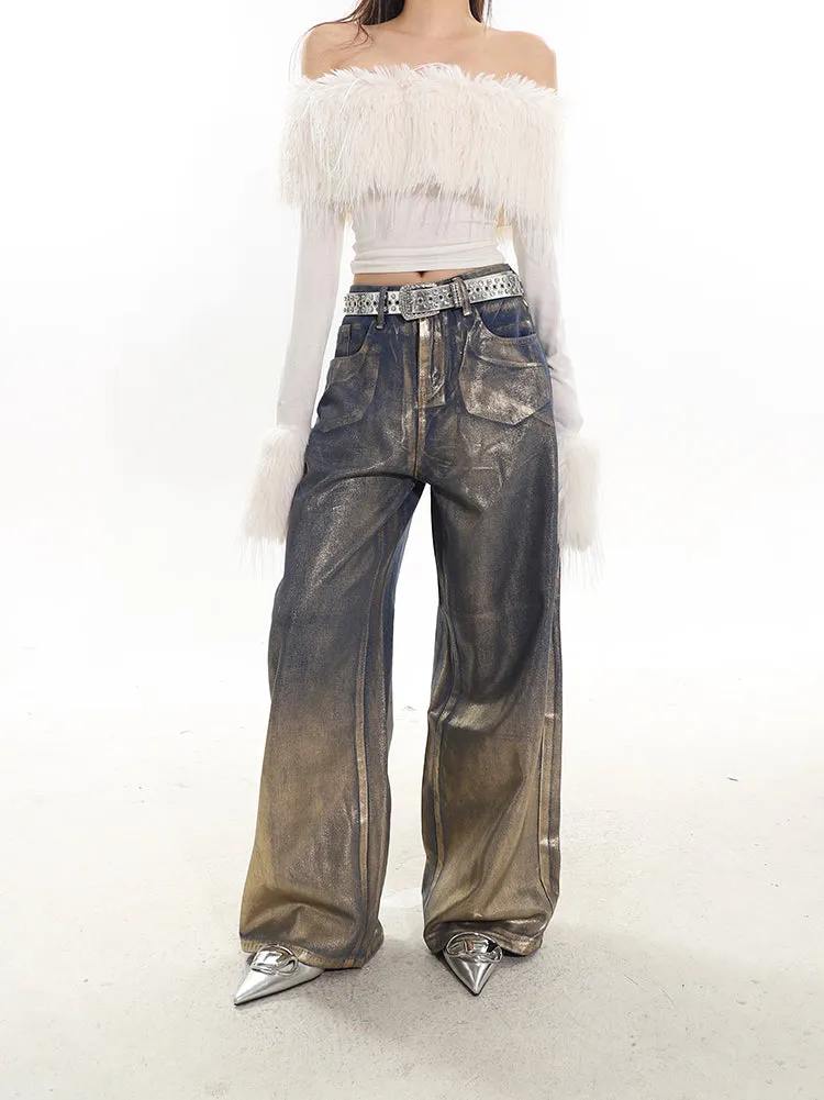 【24s February.】Bronzed Premium Baggy Jeans
