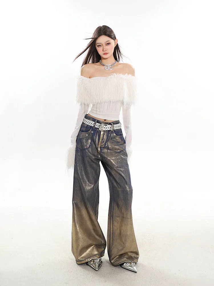 【24s February.】Bronzed Premium Baggy Jeans