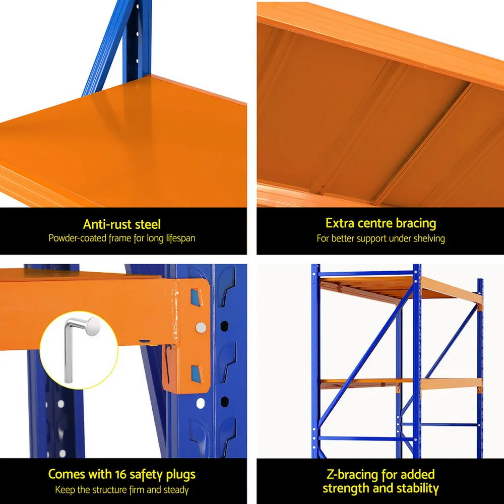 2Mx1.8M Warehouse Shelving Garage Rack - Blue & Orange