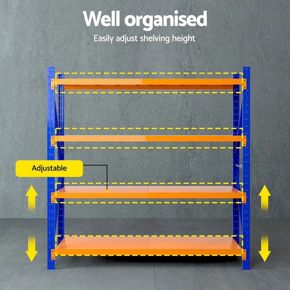 2Mx1.8M Warehouse Shelving Garage Rack - Blue & Orange