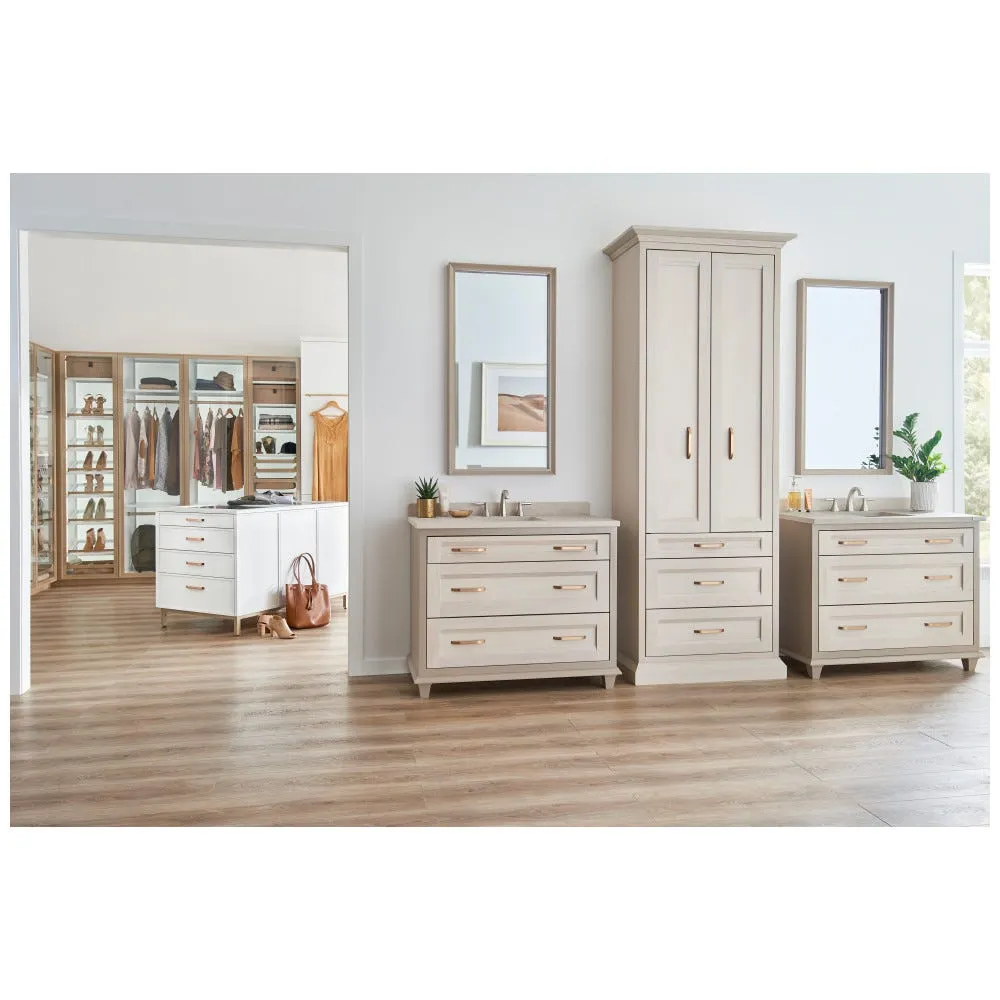 3" / 96 mm Center-to-Center Satin Nickel Elara Cabinet Pinch Pull