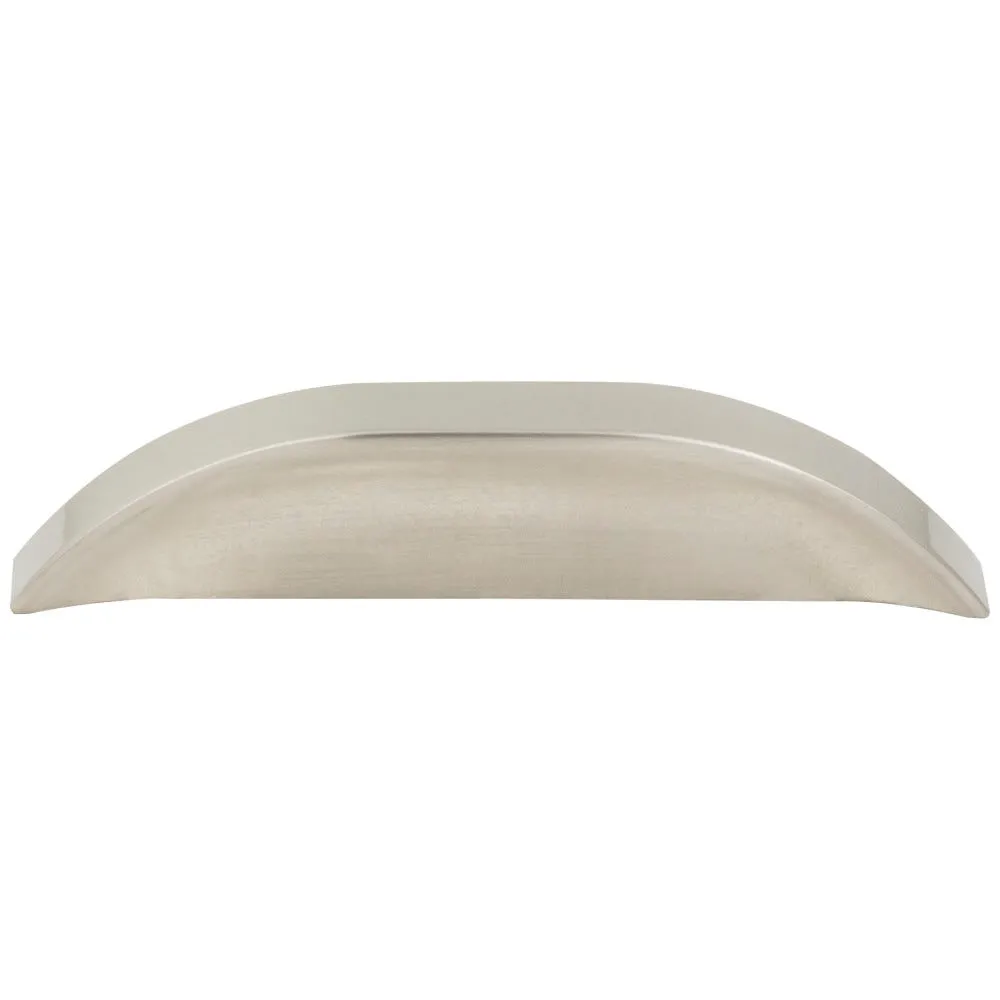 3" / 96 mm Center-to-Center Satin Nickel Elara Cabinet Pinch Pull