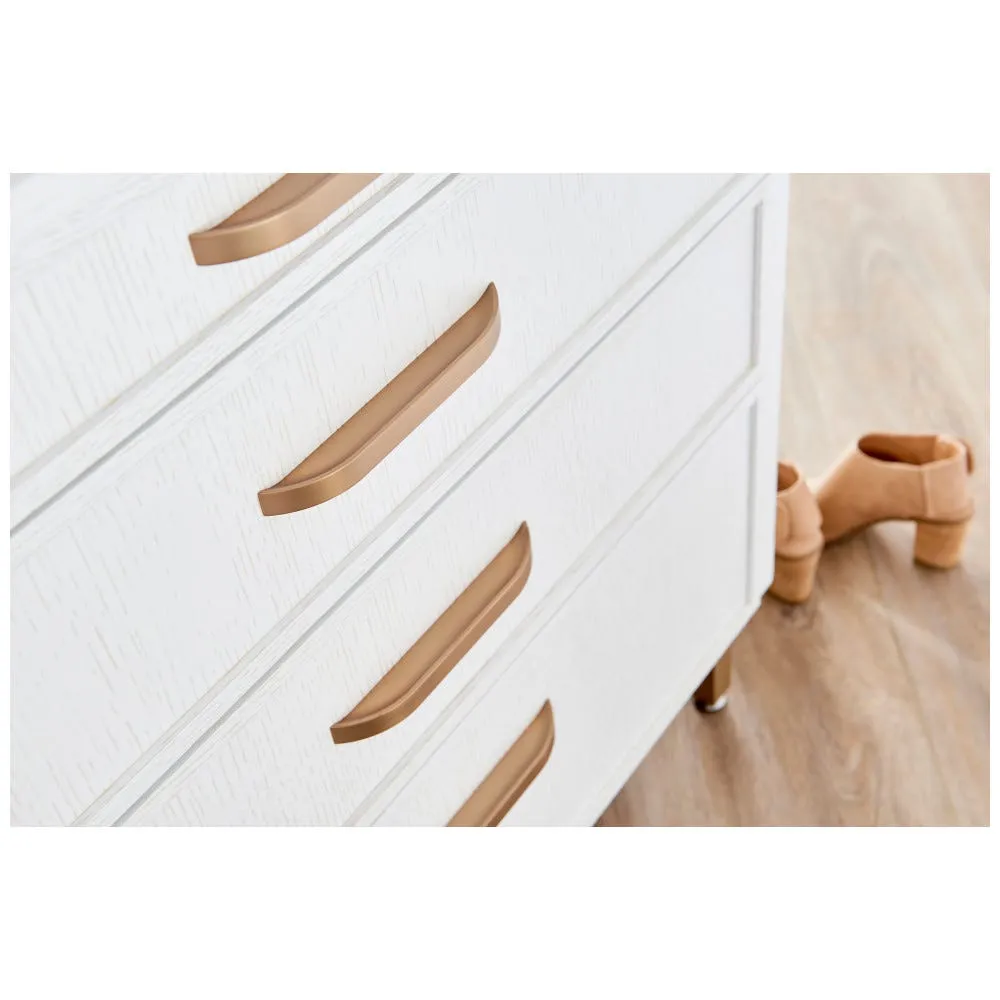 3" / 96 mm Center-to-Center Satin Nickel Elara Cabinet Pinch Pull