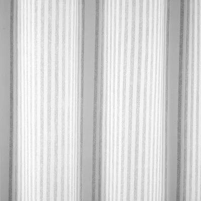72"x72" Drew Stripe Farmhouse Silver-Infused Antimicrobial Shower Curtain Gray - Lush Décor