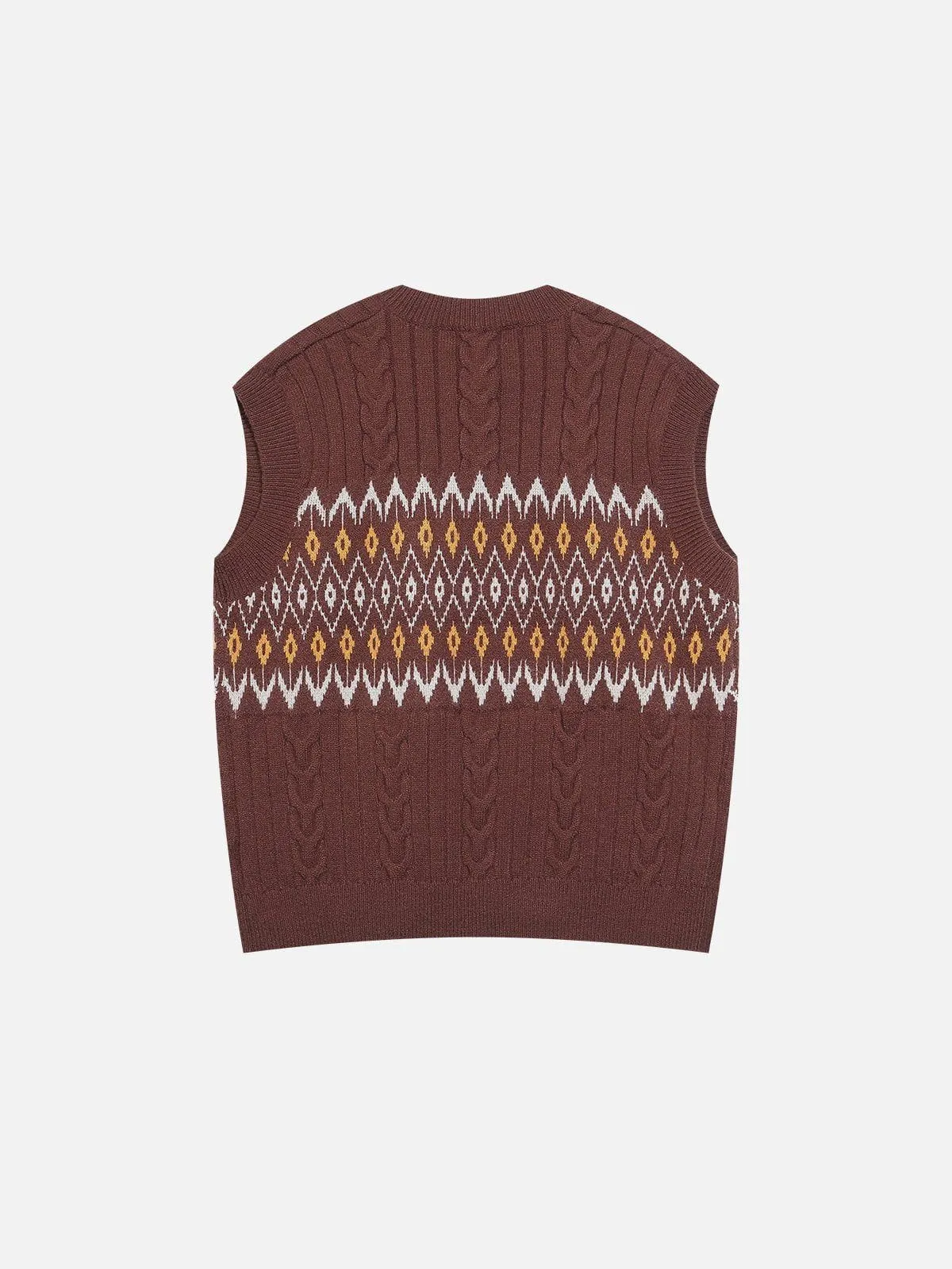 Aelfric Eden Twist Fair Isle Sweater Vest