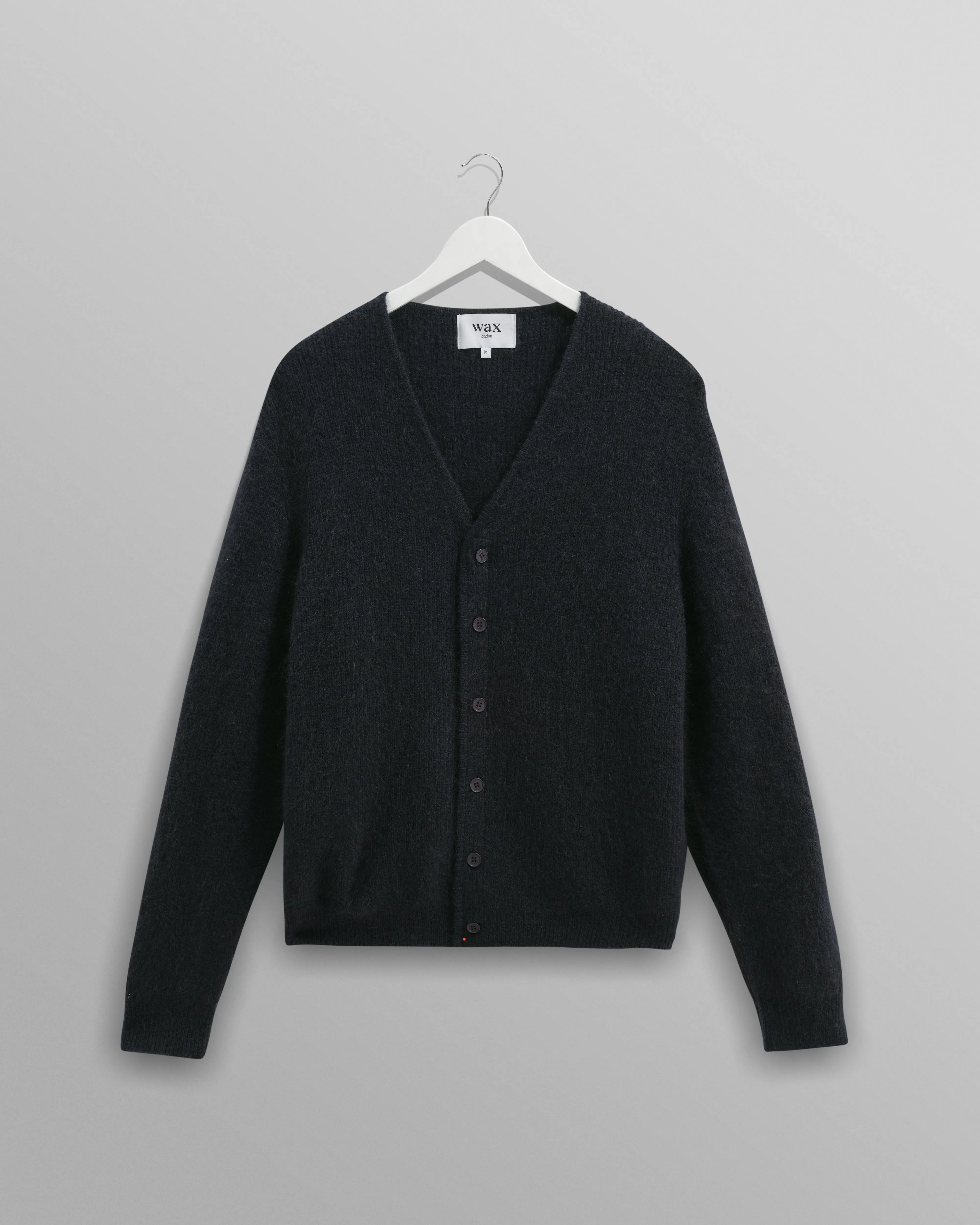 Alban - Navy Mohair Blend Cardigan