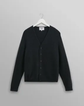 Alban - Navy Mohair Blend Cardigan