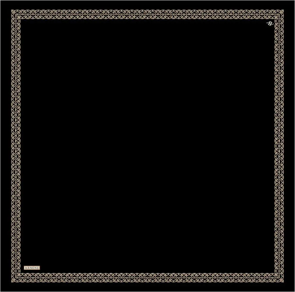 Armine Black Beauty Silk Scarf No. 9