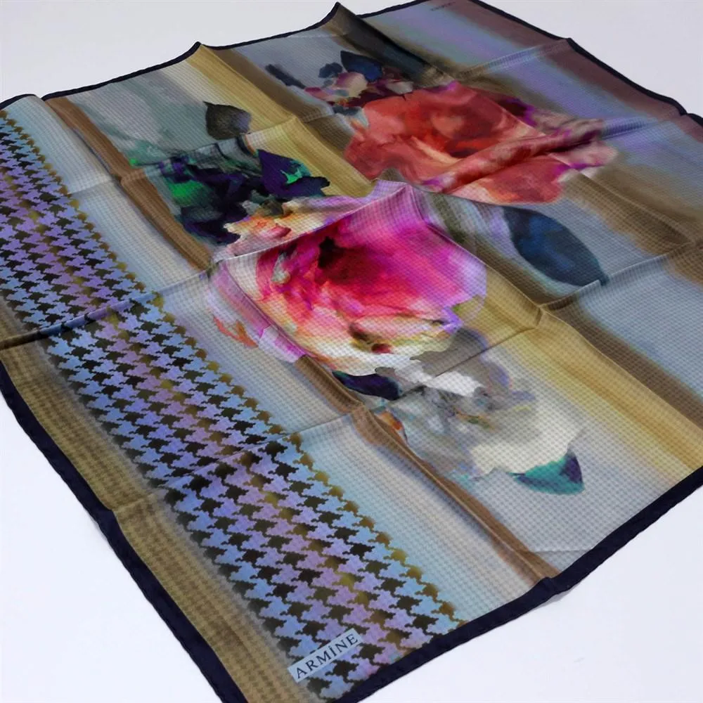 Armine Floral Silk Hijab Ladera