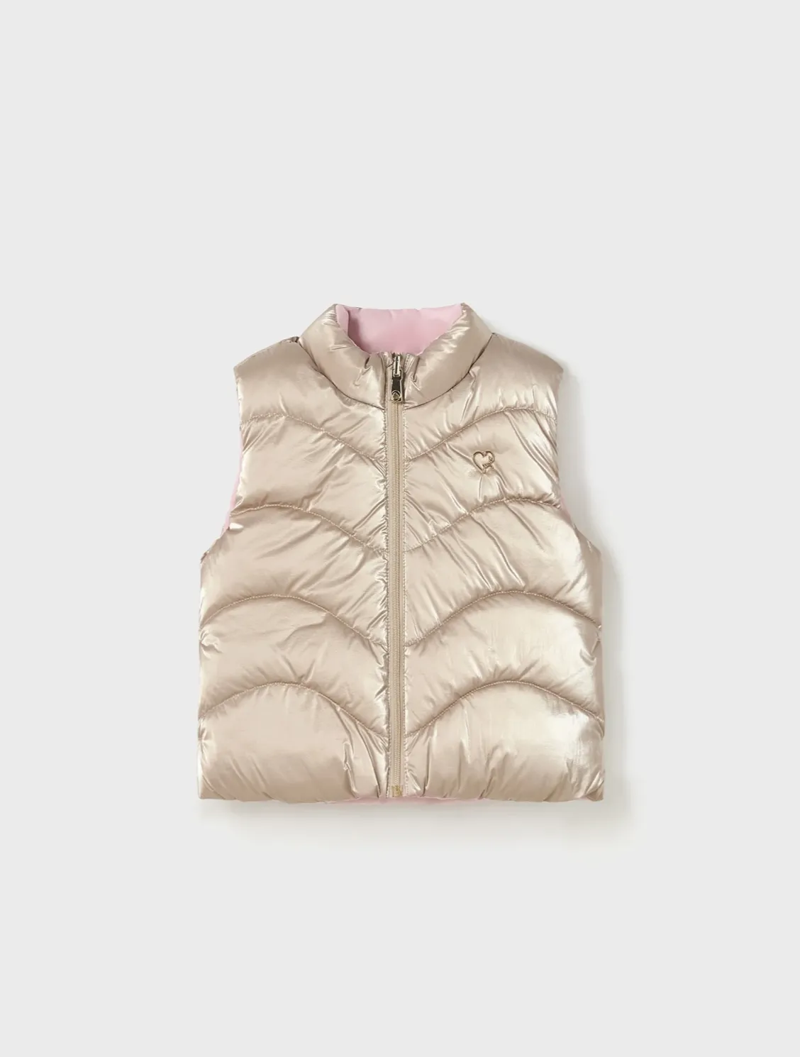 Baby reversible vest recycled fibers
