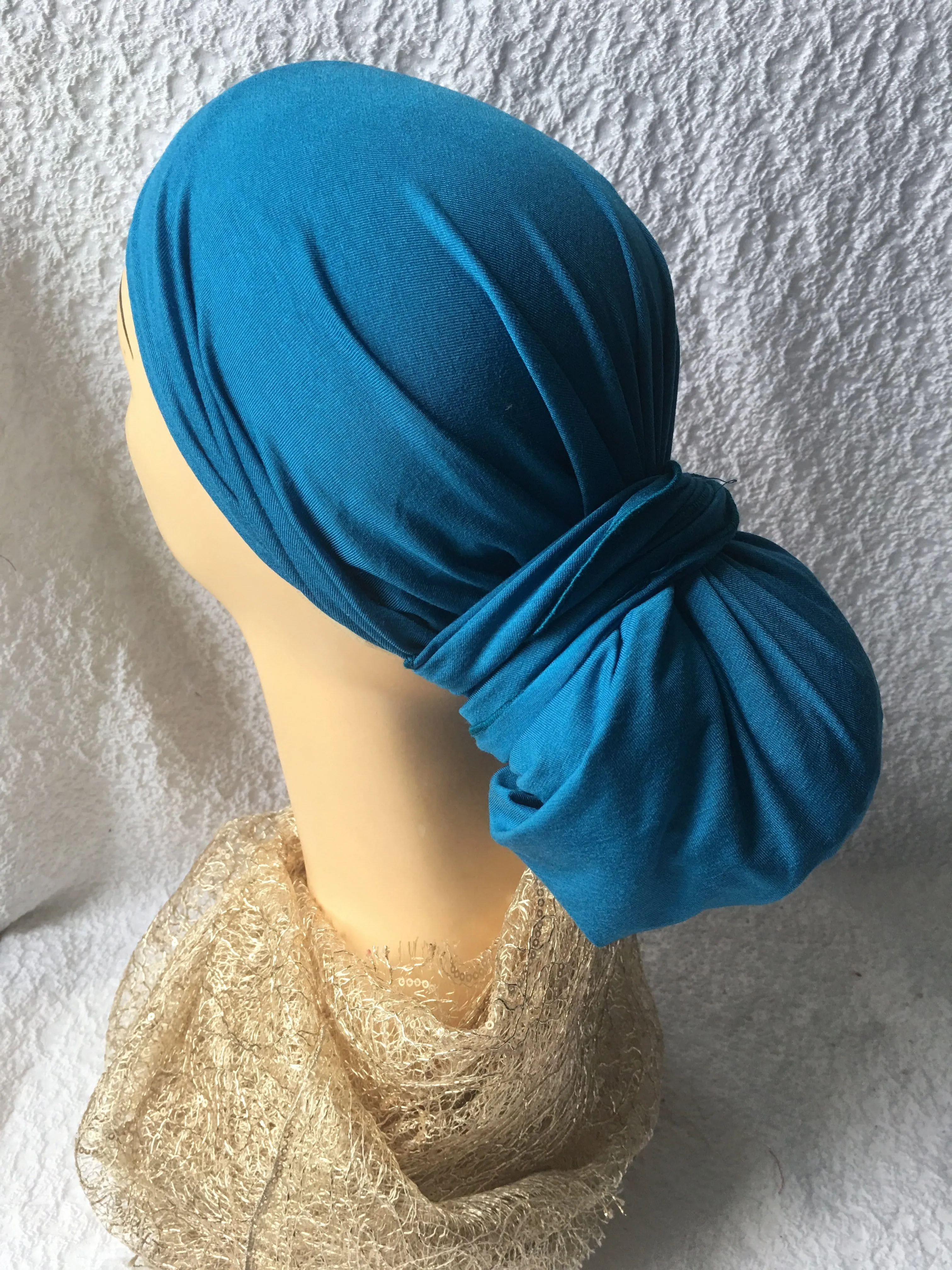 Breathable Hemp Pre Tied Head Scarf | Gift Hair Scarf  Made From Sustainable Hemp Fabric Made in USA