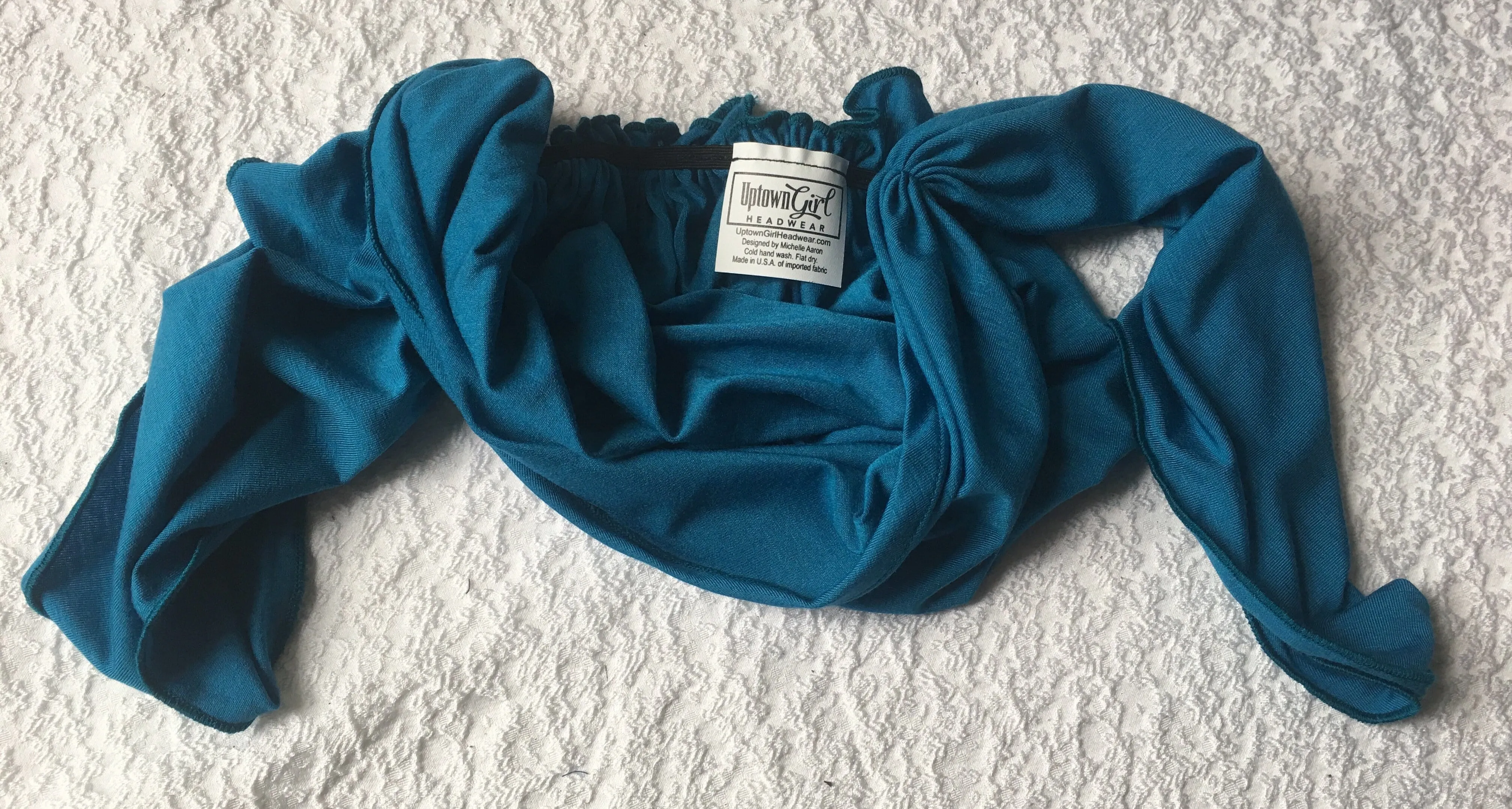 Breathable Hemp Pre Tied Head Scarf | Gift Hair Scarf  Made From Sustainable Hemp Fabric Made in USA