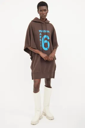 Brown Oversized Cotton Dress