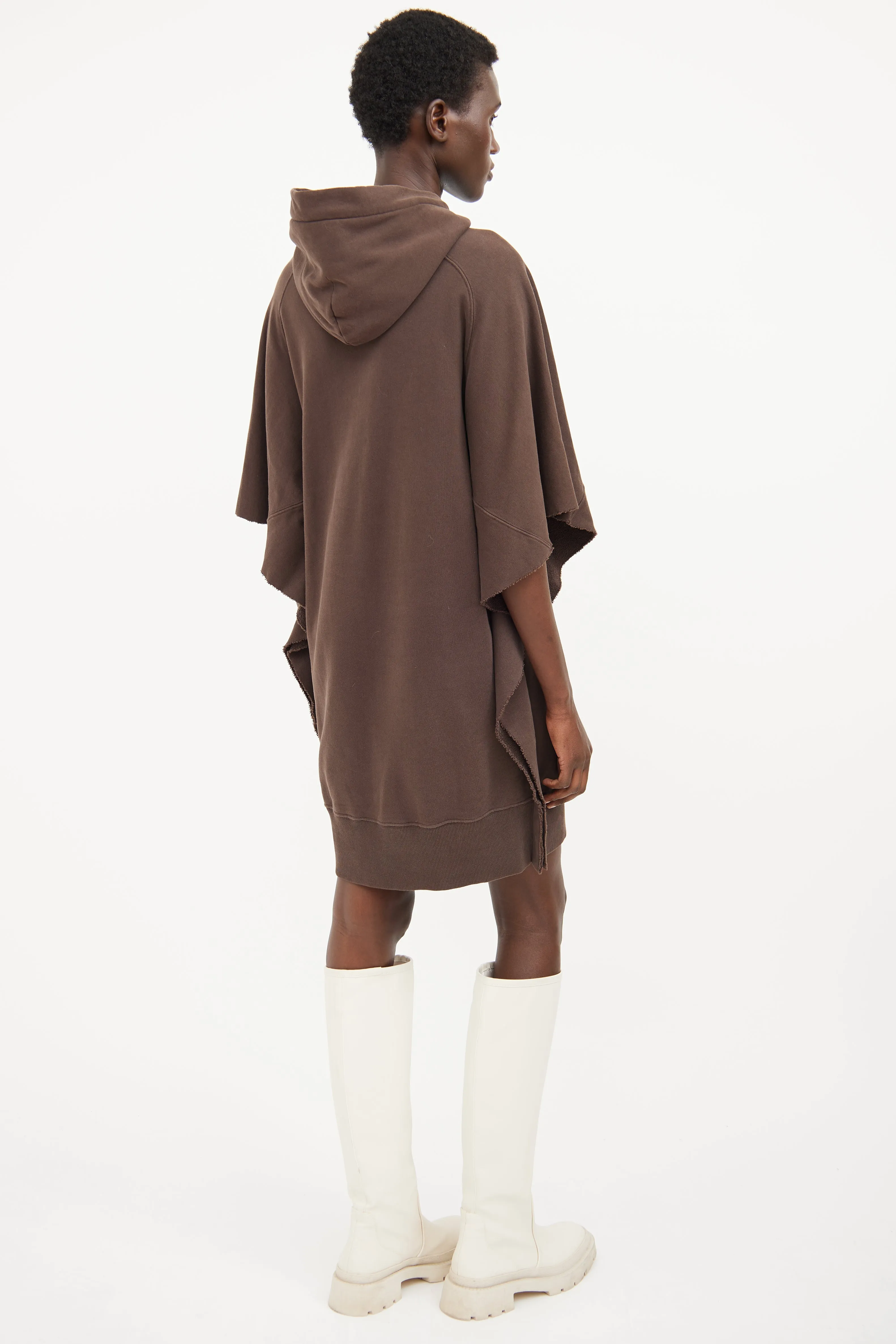 Brown Oversized Cotton Dress