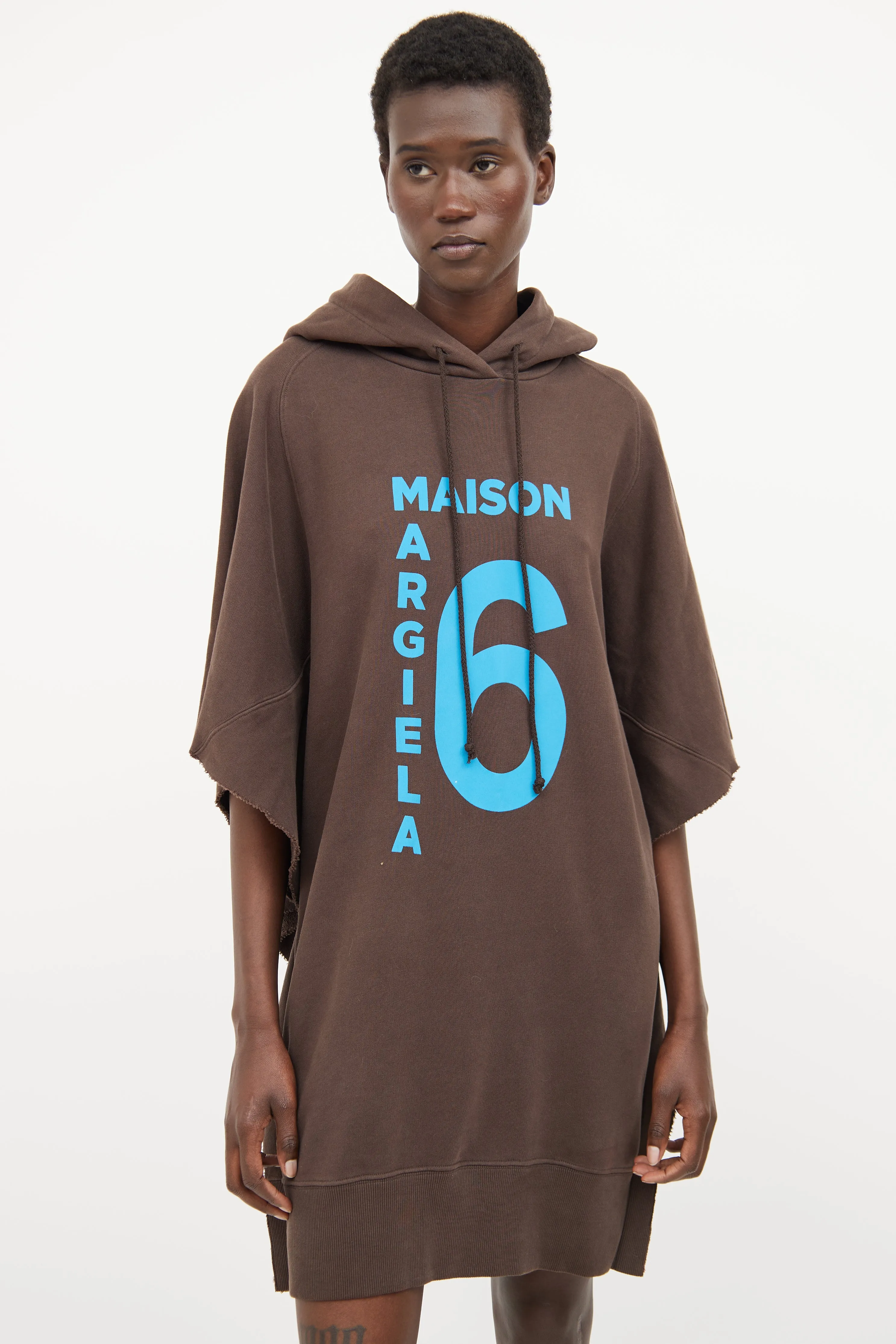 Brown Oversized Cotton Dress