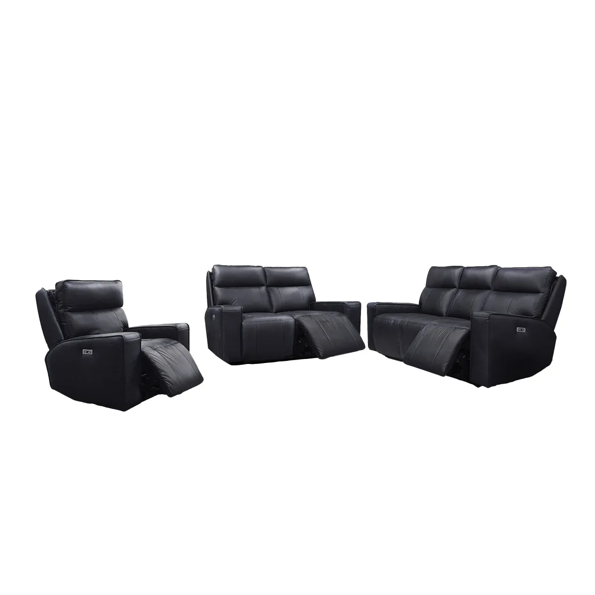 Chadwick Black Power Reclining Set