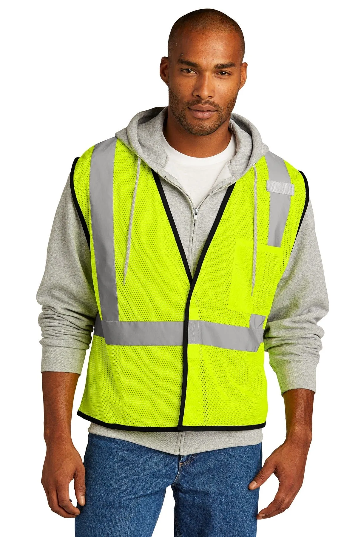 CornerStone  ®  ANSI 107 Class 2 Economy Mesh One-Pocket Vest. CSV100