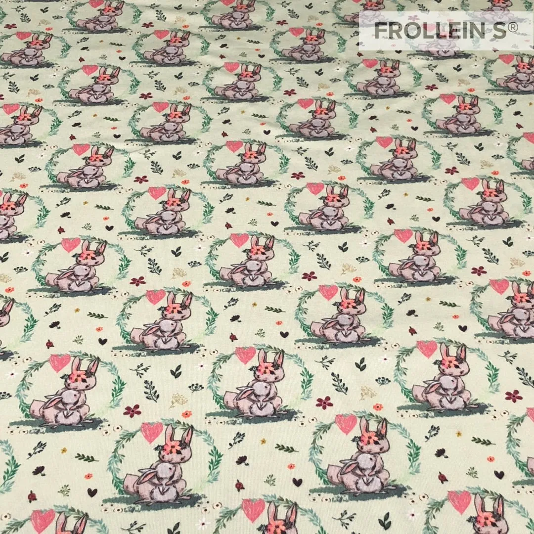 Cotton Jersey - Mommy Bunny Love