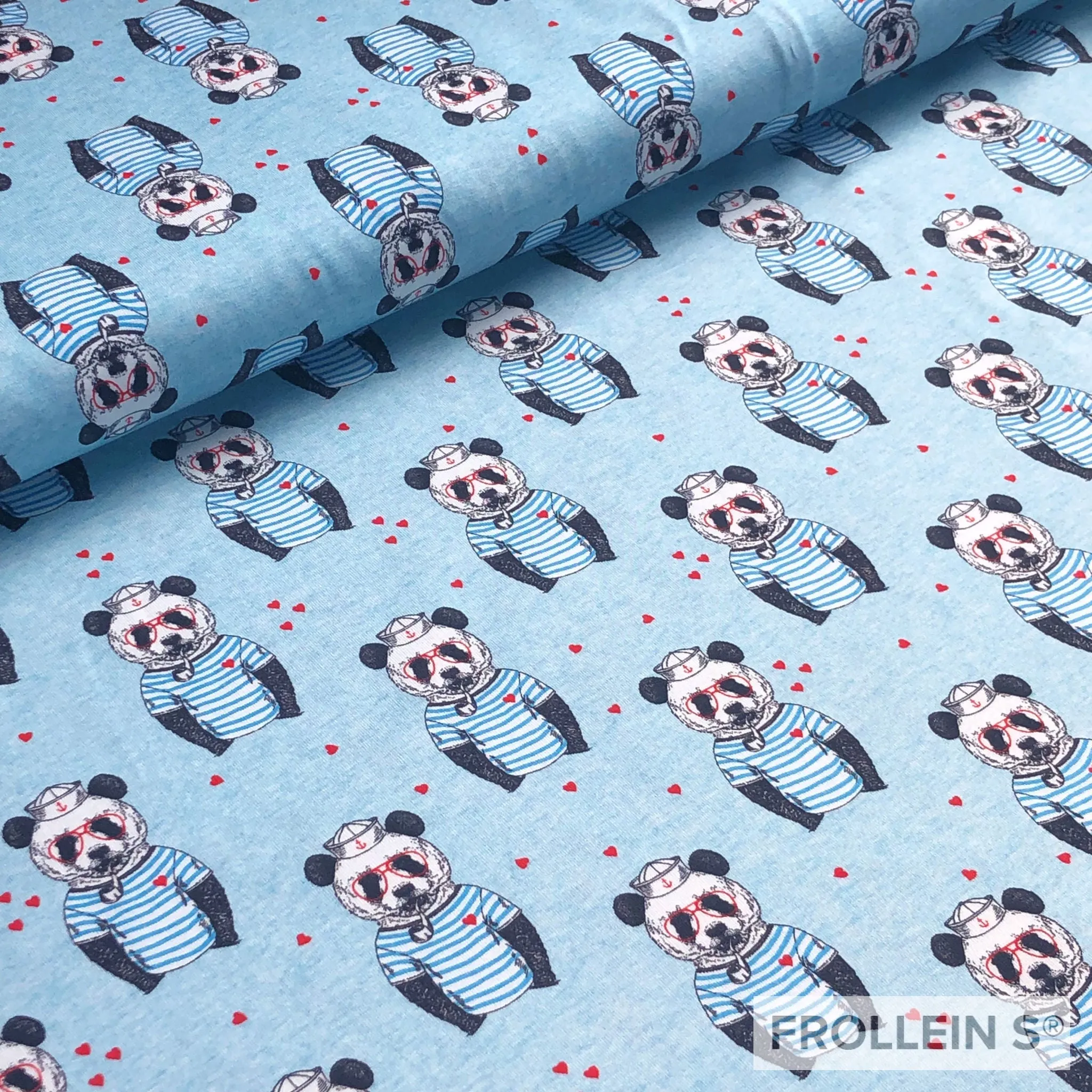 Cotton Jersey - Panda Sailor