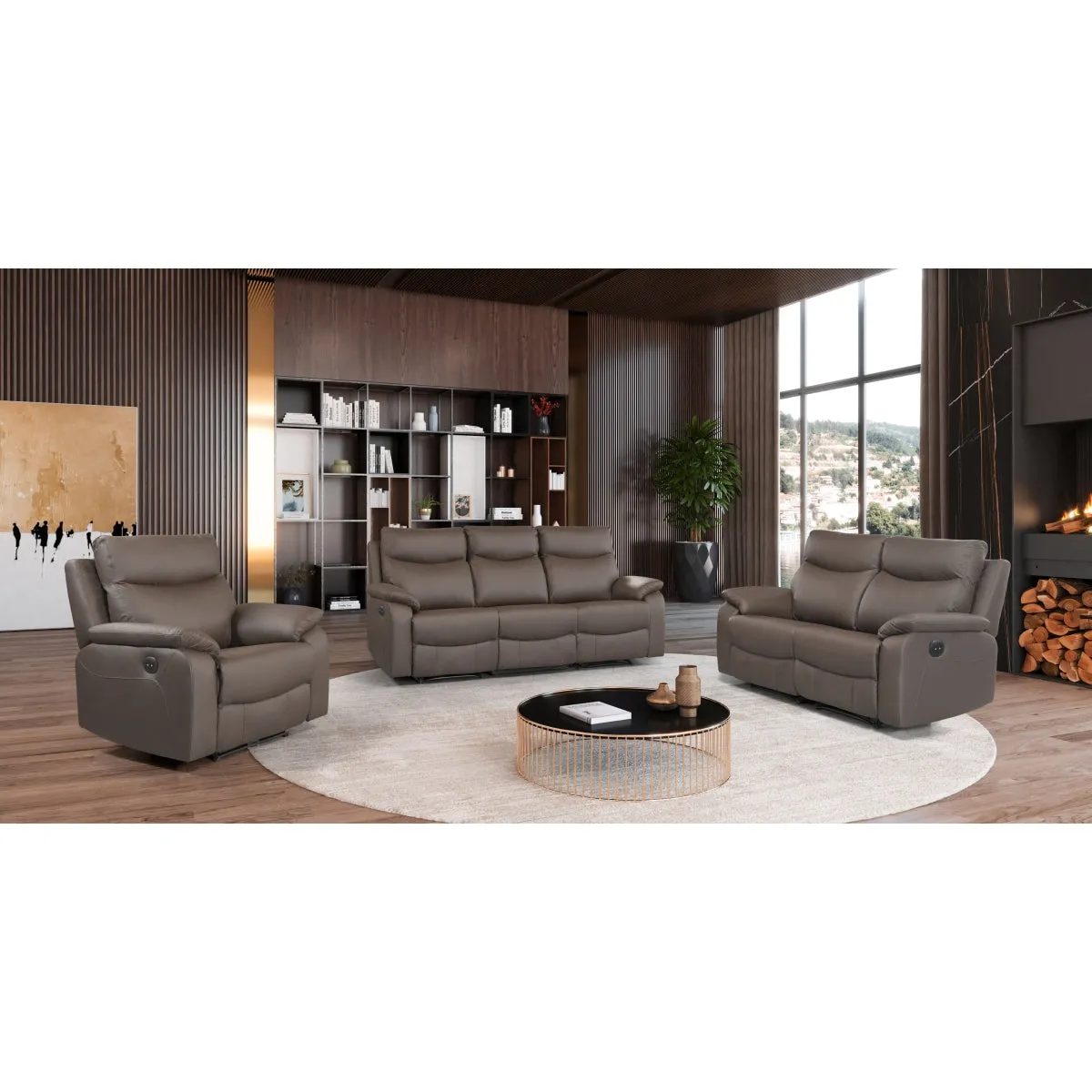 CozyMotion Chocolate Brown Power Recliner