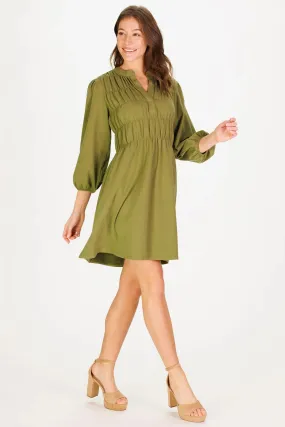 Duffield Lane Hyacinth Dress Moss Green