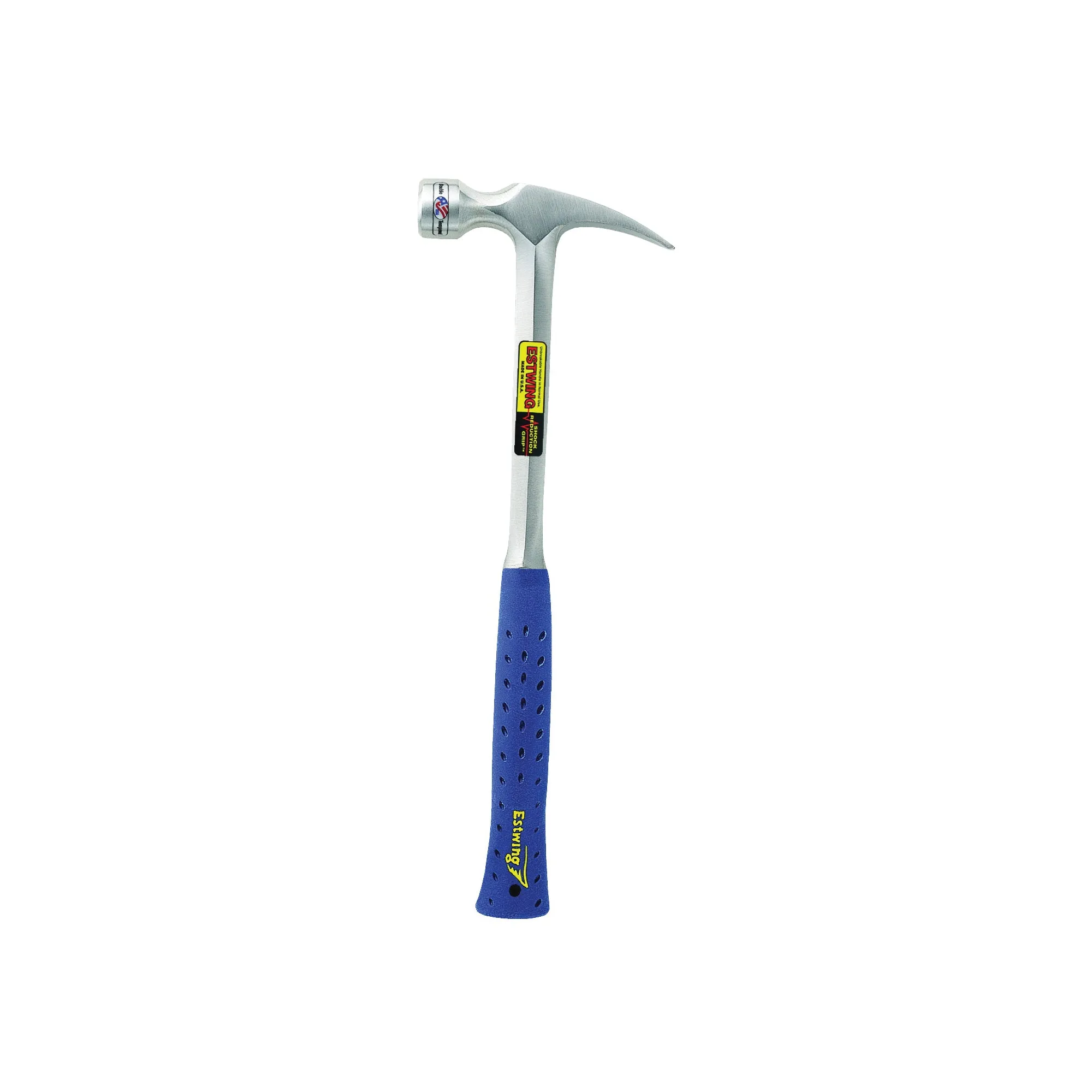Estwing E3-22SM Hammer, 22 oz Head, Framing, Rip, Claw, Milled Head, Steel Head, 16 in OAL