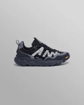 Flower Mountain - Black Waterproof Suede And Technical Fabric Trainers