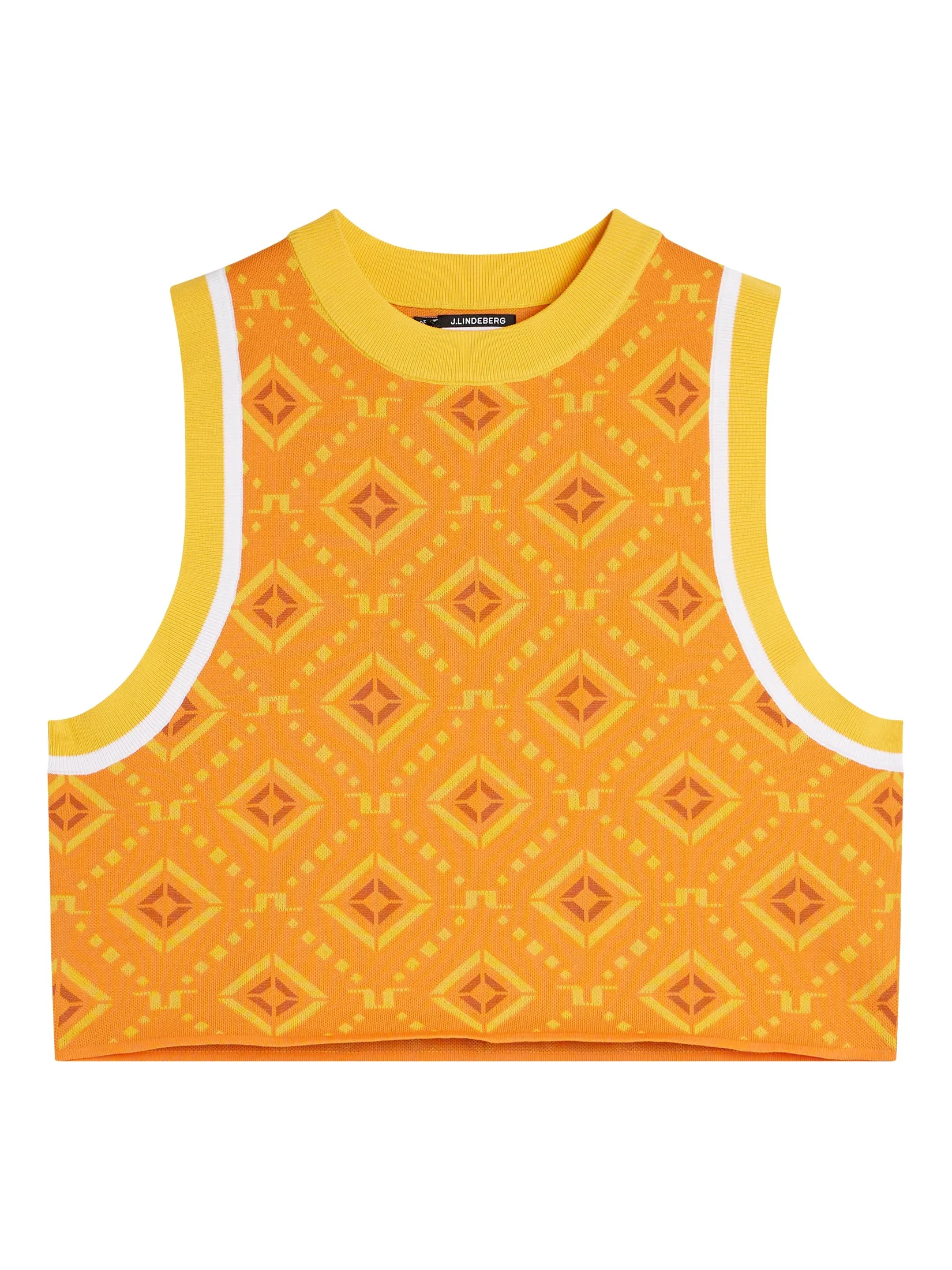 Freja Knitted Top / Orange Diamond logo
