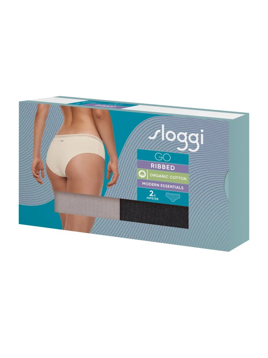 GO Ribbed Hipster (2 Pack)
