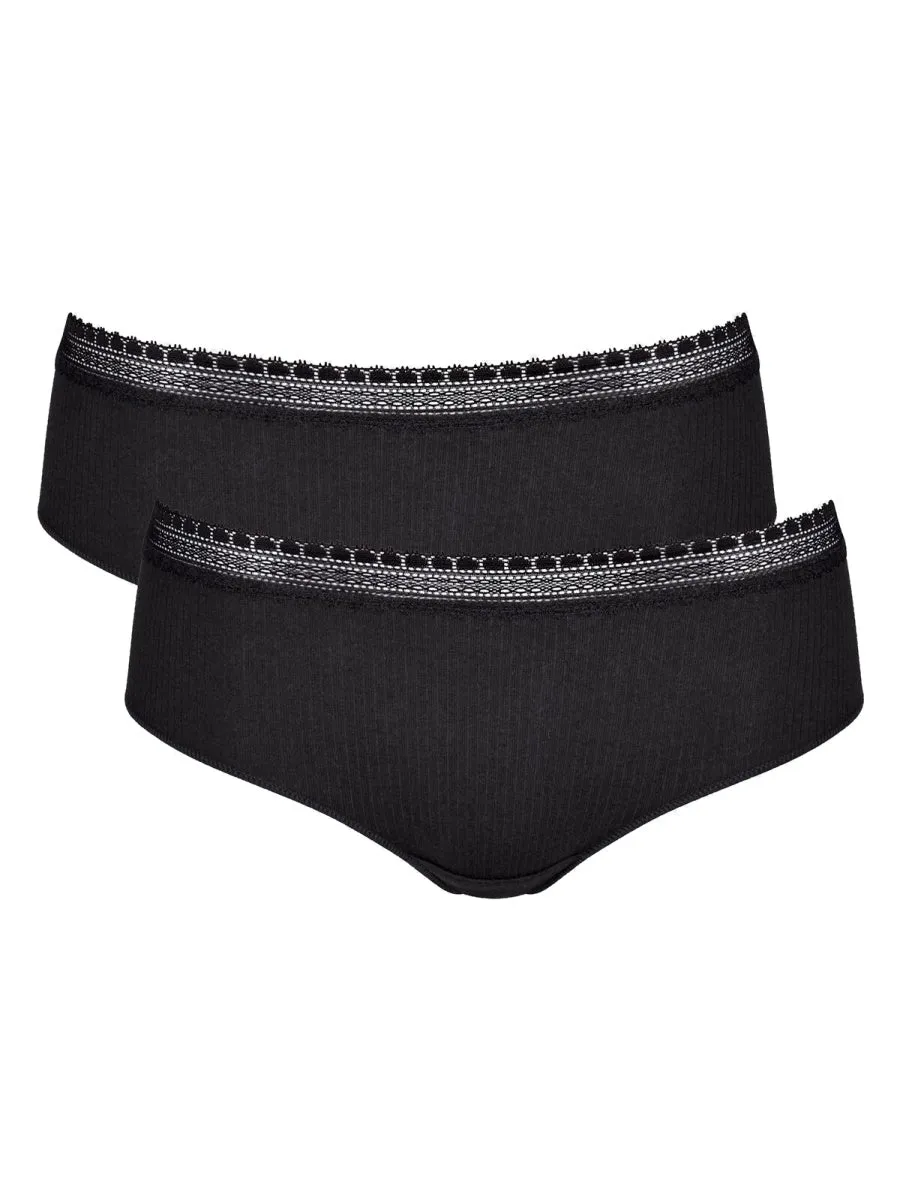 GO Ribbed Hipster (2 Pack)