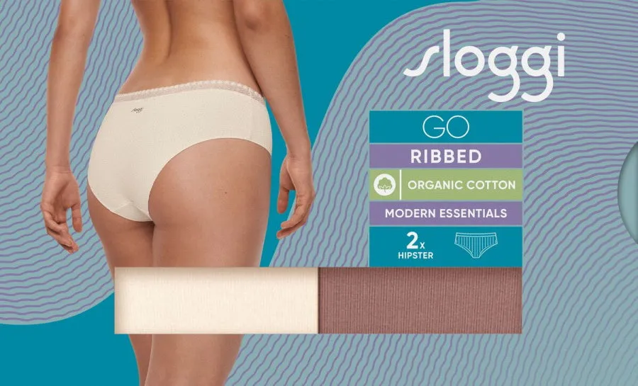 GO Ribbed Hipster (2 Pack)