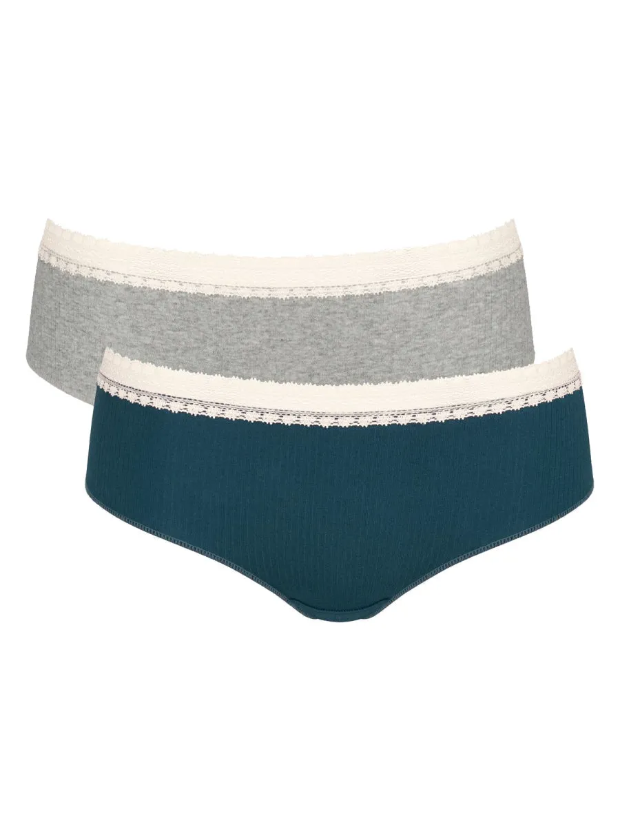 GO Ribbed Hipster (2 Pack)
