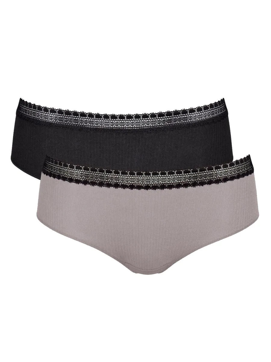 GO Ribbed Hipster (2 Pack)