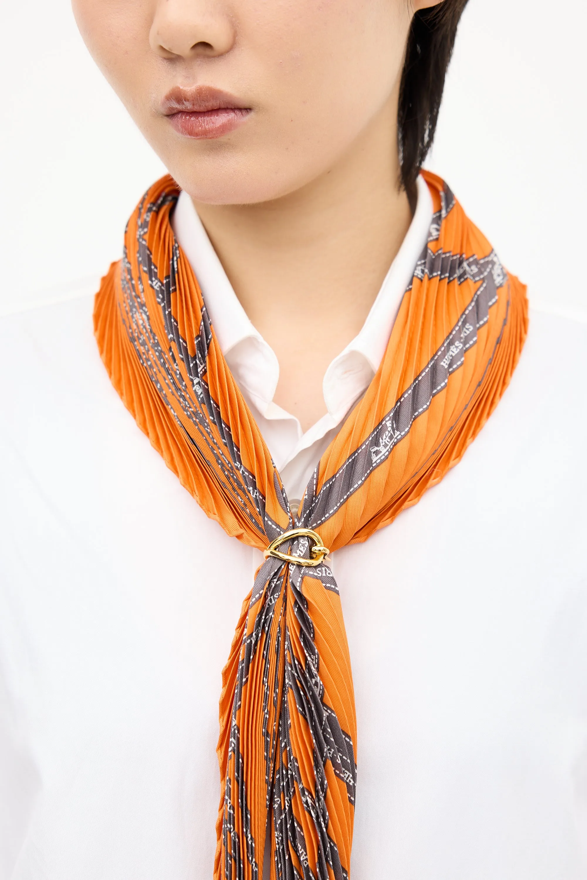 Gold Jumbo Scarf 90 Ring