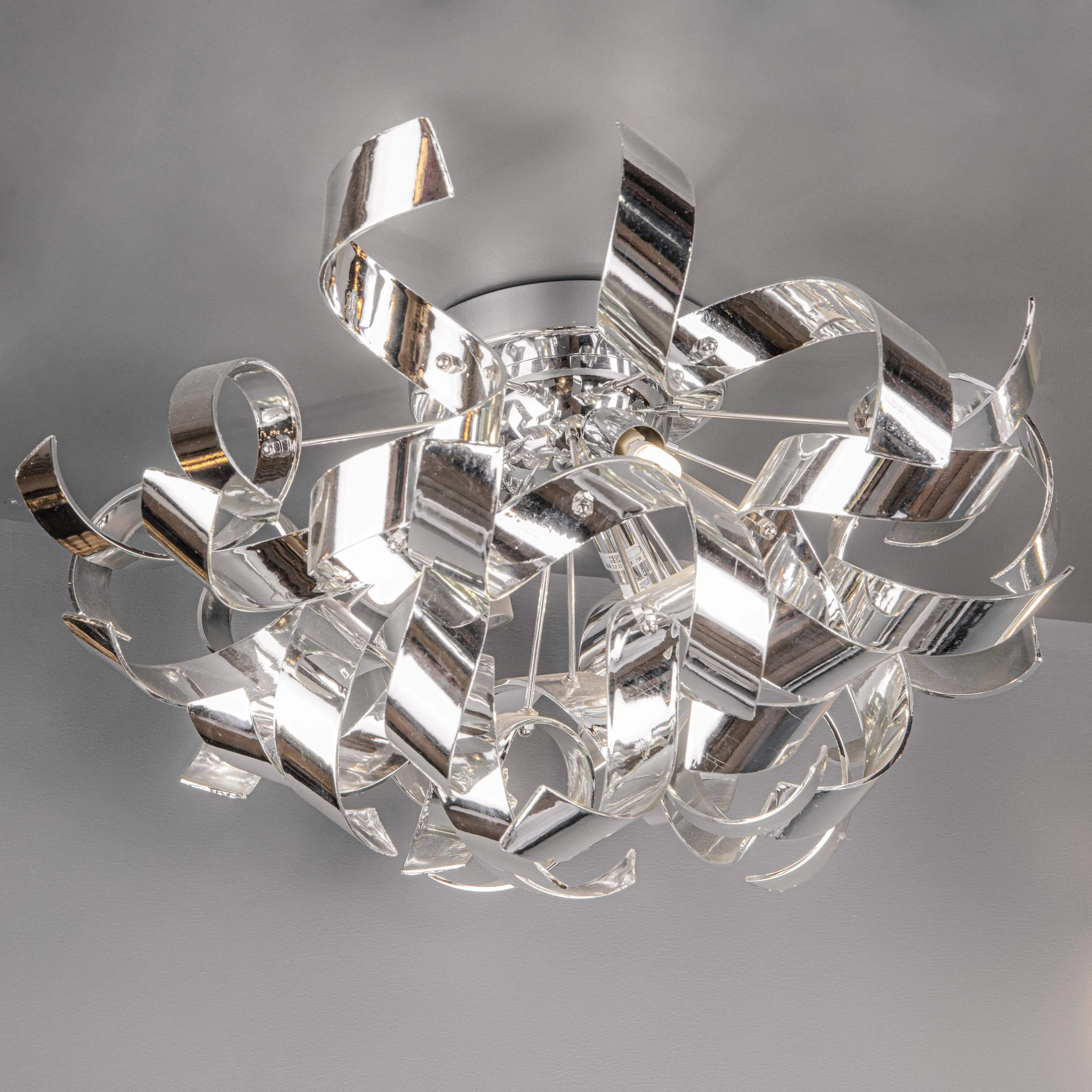 Granada 5 Light Flush 60cm Polished Chrome Ceiling Light