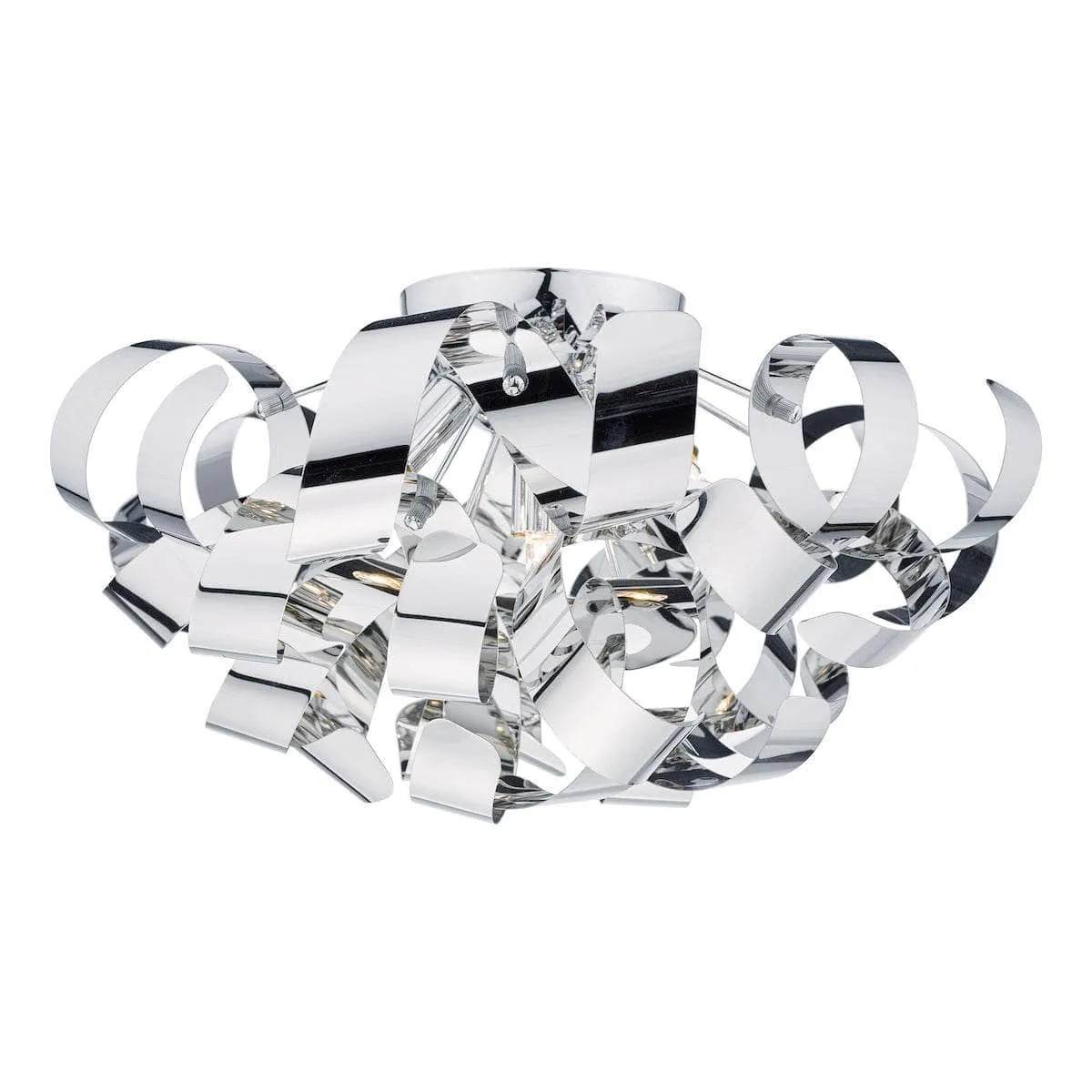 Granada 5 Light Flush 60cm Polished Chrome Ceiling Light