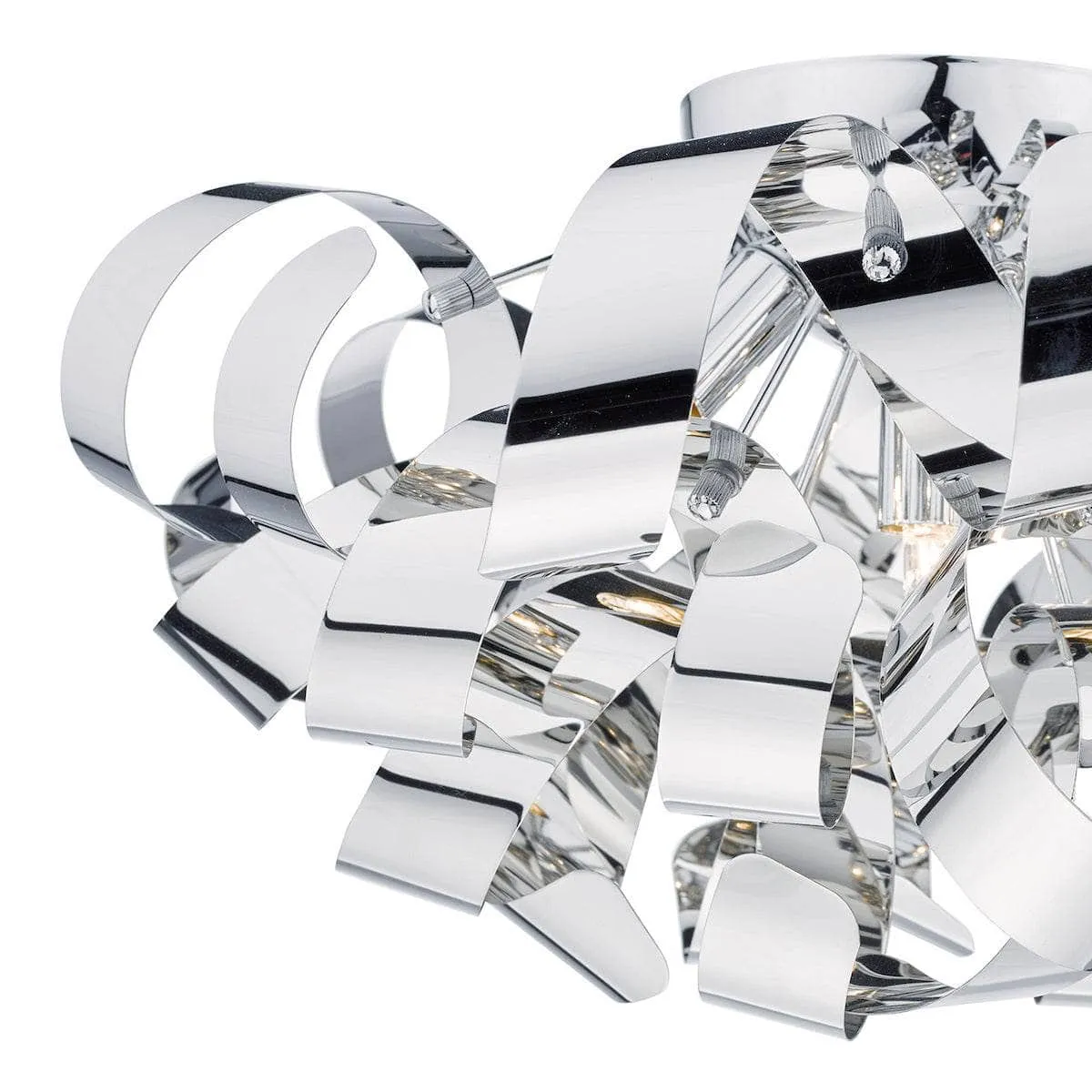 Granada 5 Light Flush 60cm Polished Chrome Ceiling Light