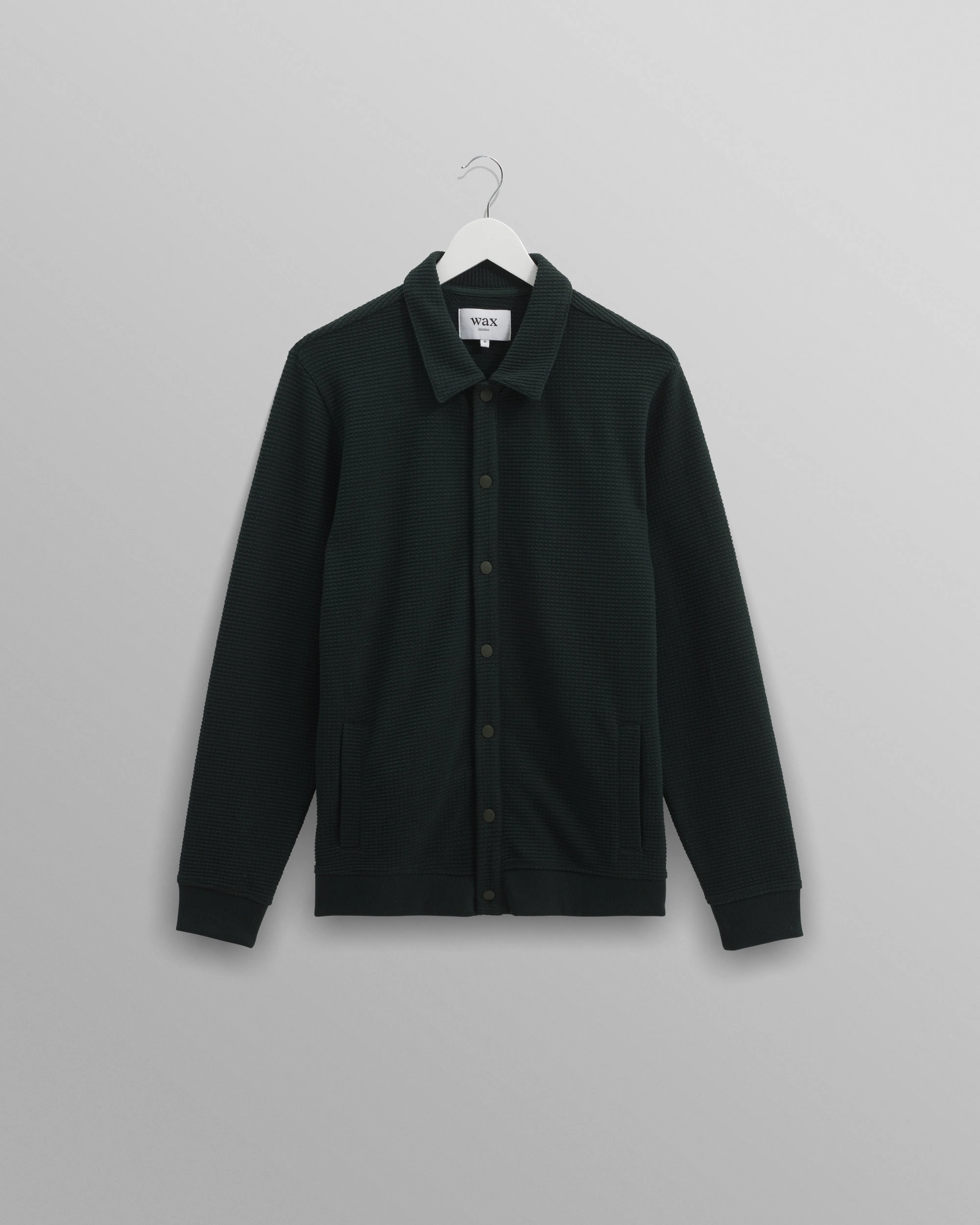 Hays - Dark Green Waffle Overshirt