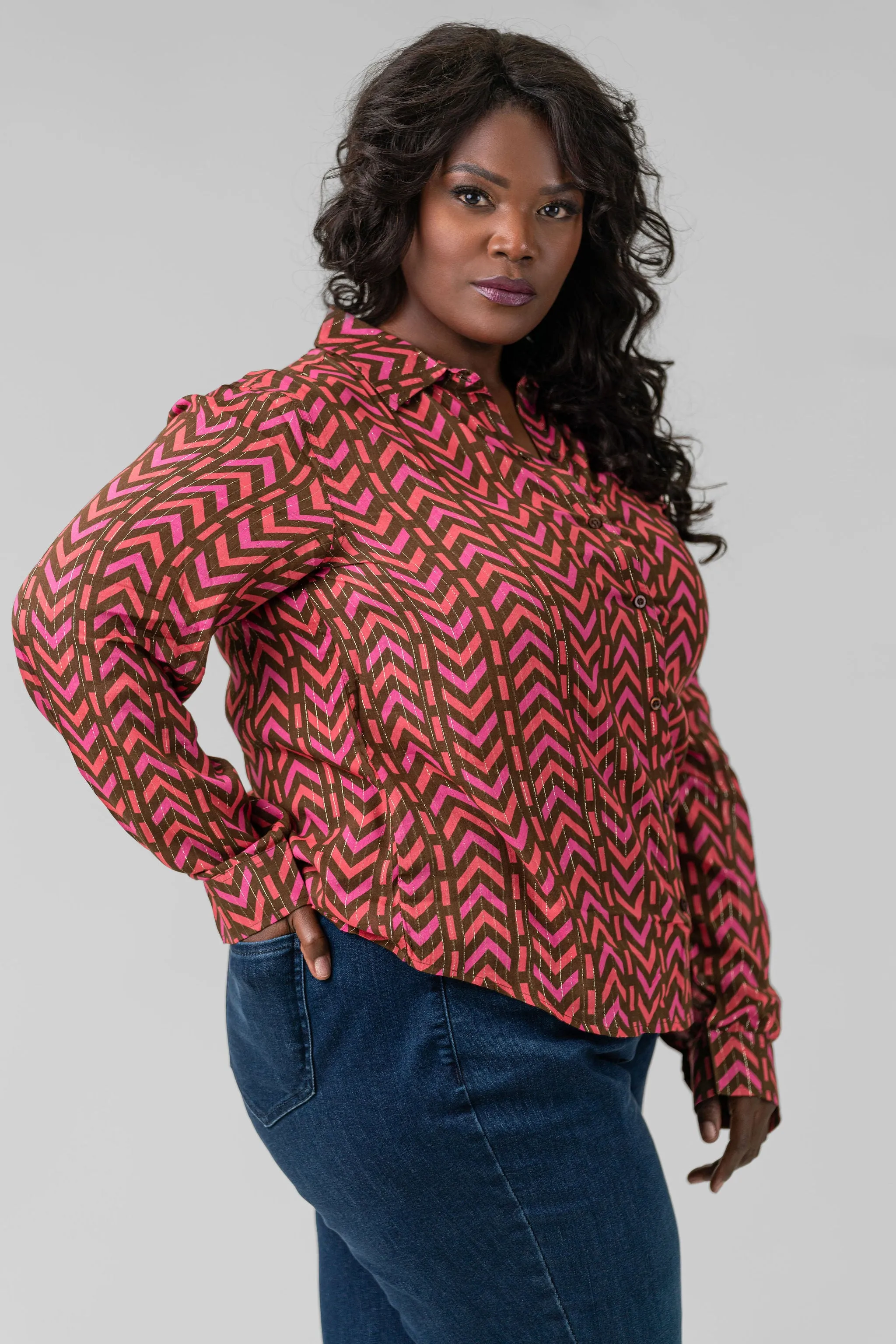 IKAT BUTTON DOWN