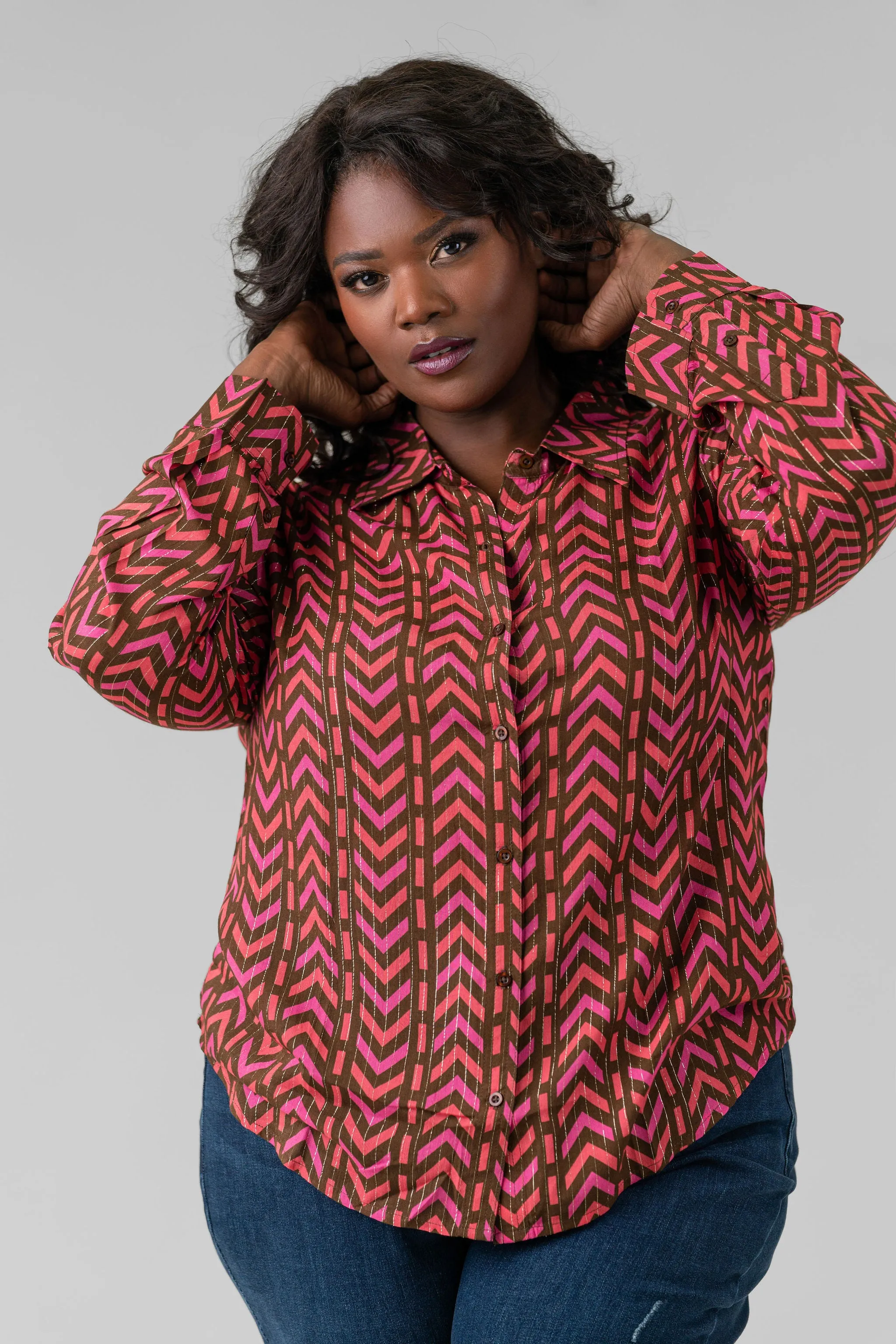 IKAT BUTTON DOWN