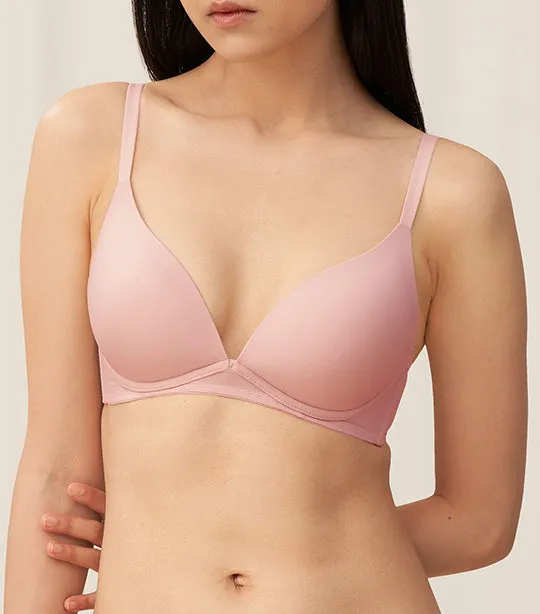 Invisible Inside-Out Non-Wired Padded Bra Pink