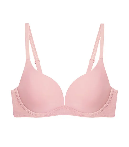 Invisible Inside-Out Non-Wired Padded Bra Pink