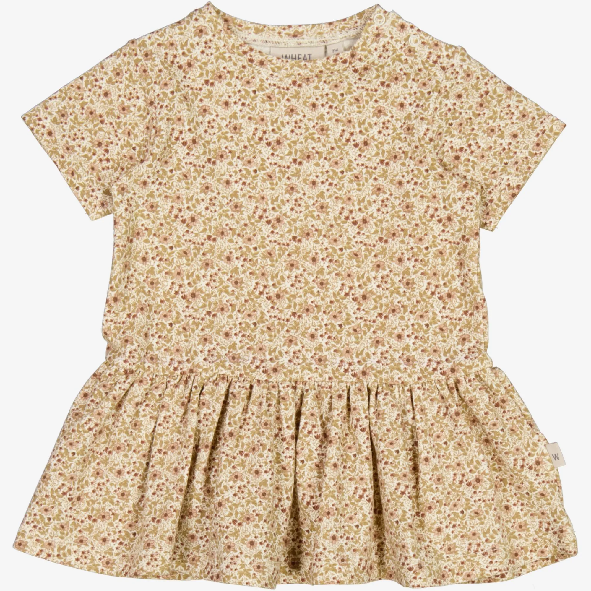 Jersey Dress Birthe | Baby - eggshell flowers