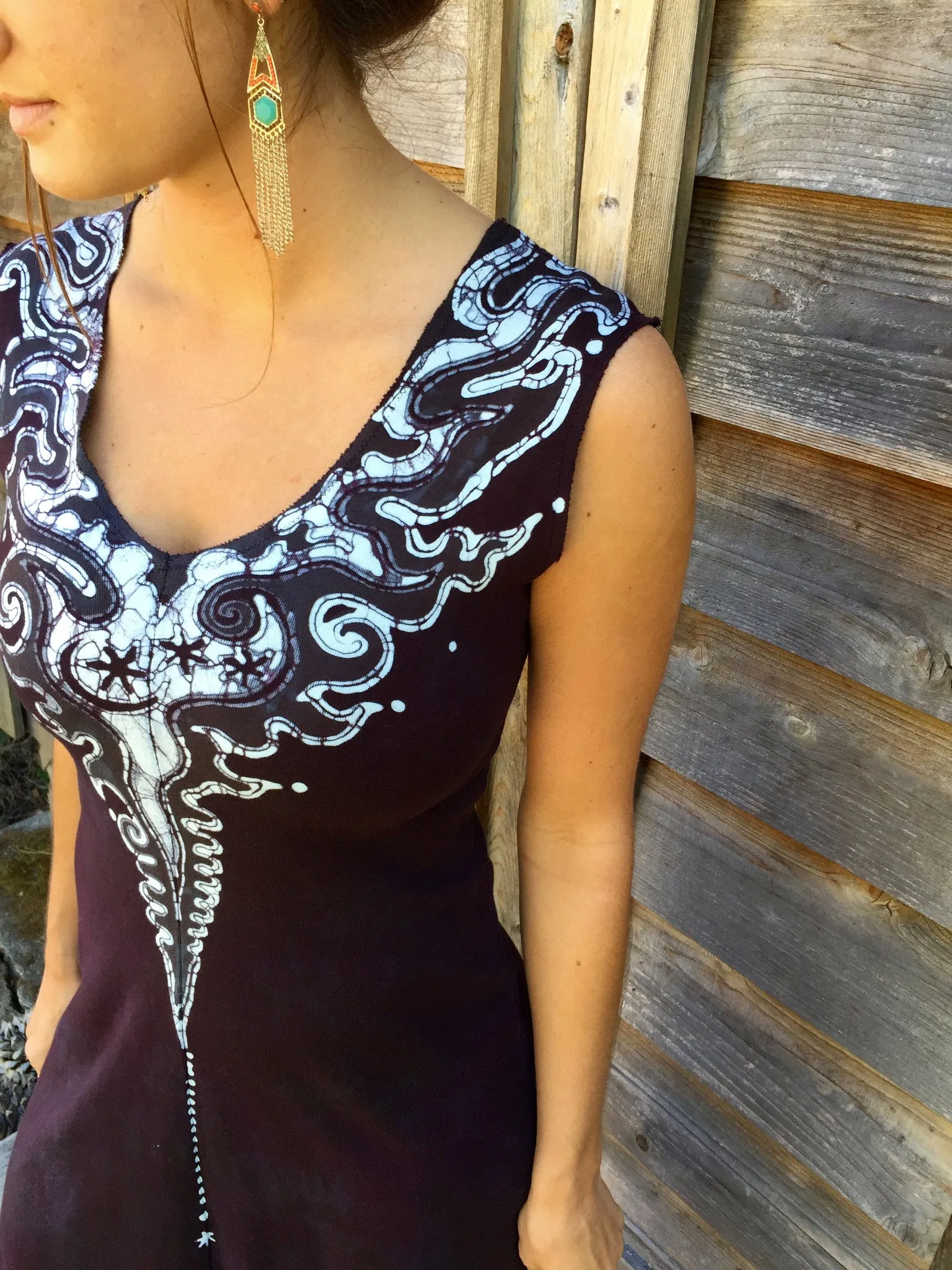 Lava Rock Organic Cotton Batik Dress