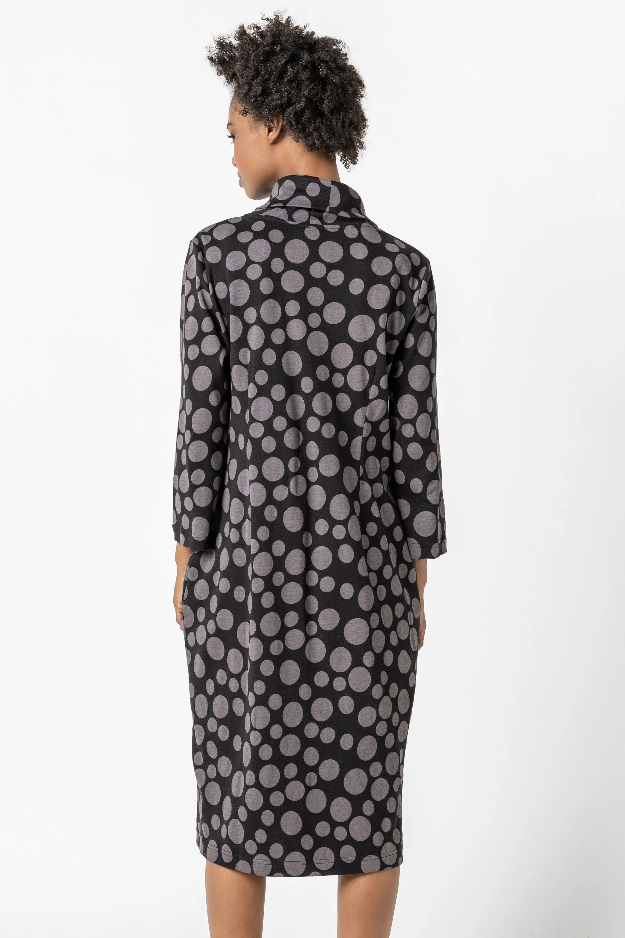 Luna Spot Print Rib Dress