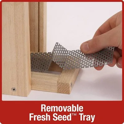 Nature's Way Bird Products 2qt Cedar Vertical Wave Bird Feeder 8.5"