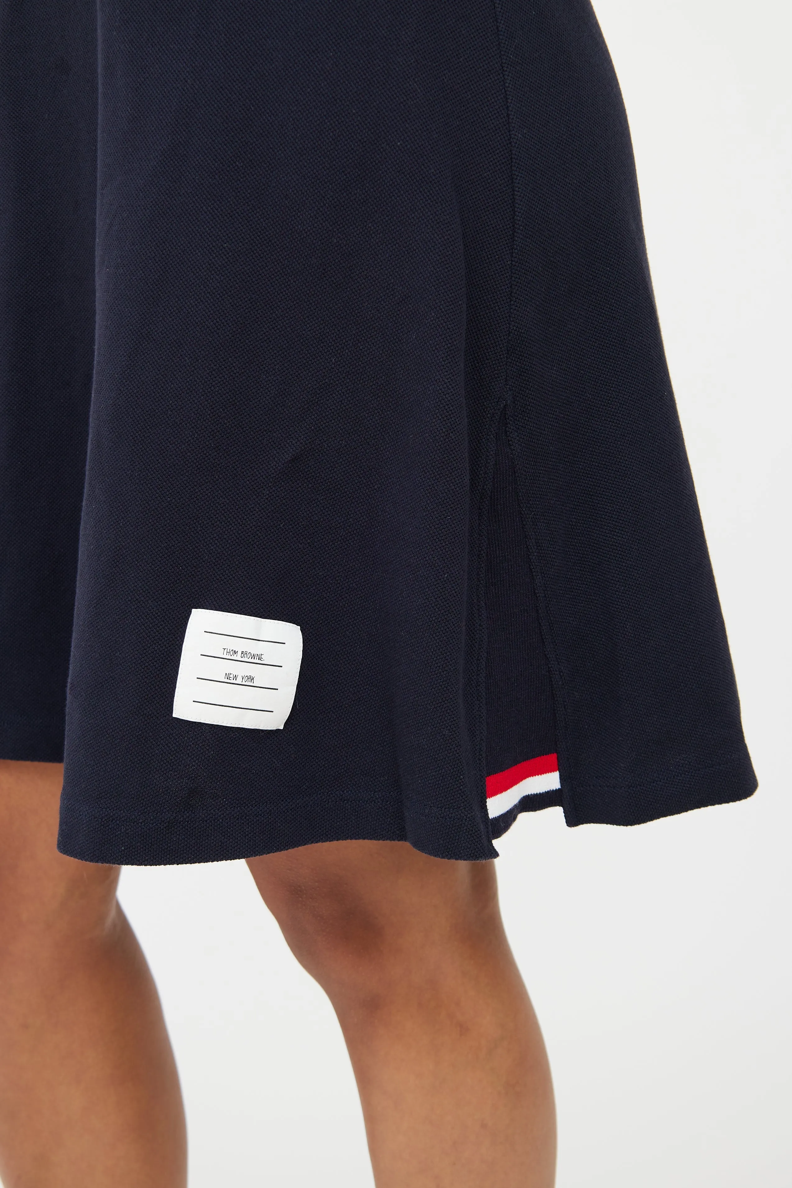 Navy Cotton Tennis Dress