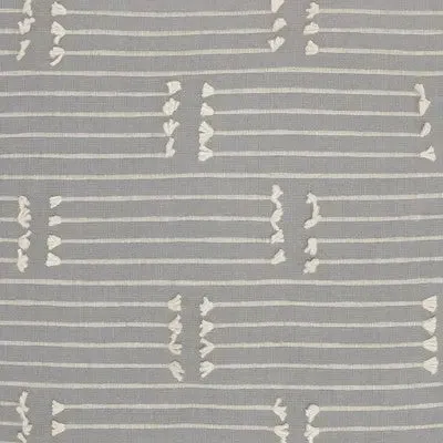 New - 18"x18" Broken Striped Square Throw Pillow Gray - Kathy Ireland Home